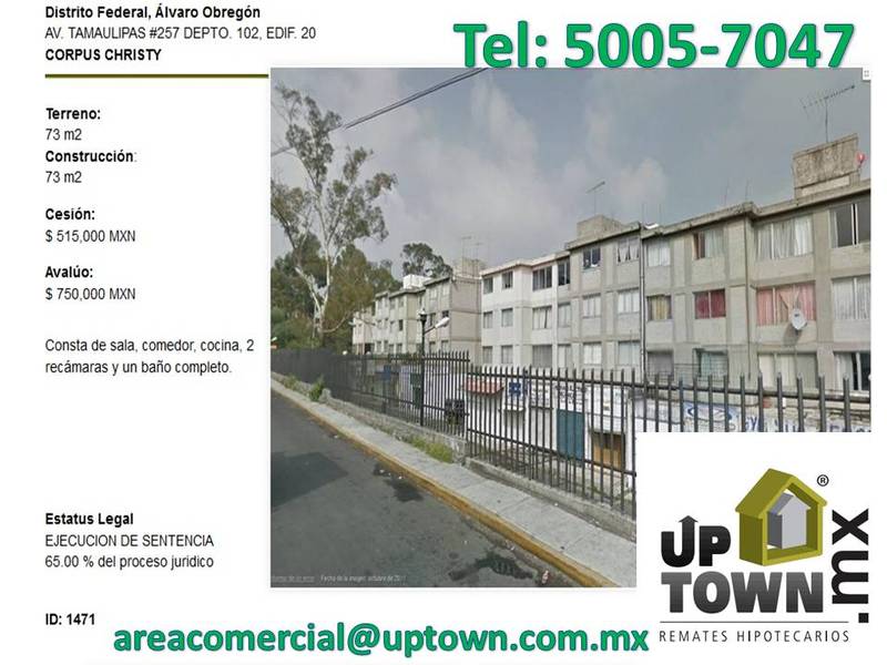 Departamento en Venta en Corpus Christy